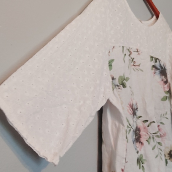 Terzo Millennio Made In Italy Floral Blouse 2X - Picture 3 of 13